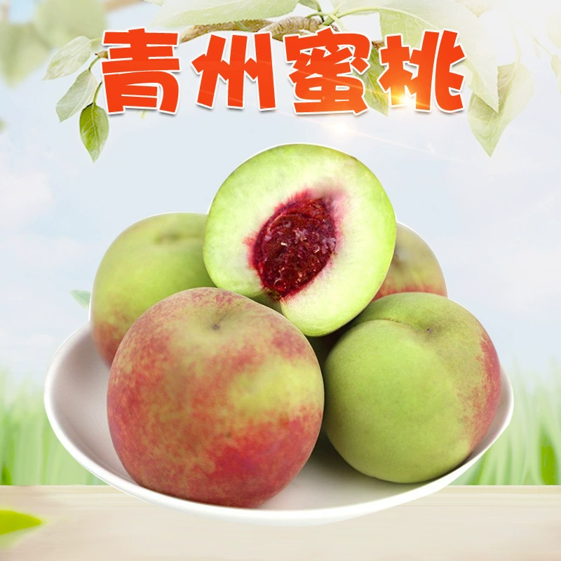 Оптовая продажа персиков из Цинчжоу, Шаньдун: сезонные свежие персики 3/4 размера, хрустящие, сладкие, сочные зимние персики, свежие фрукты для беременных, не нектарини.