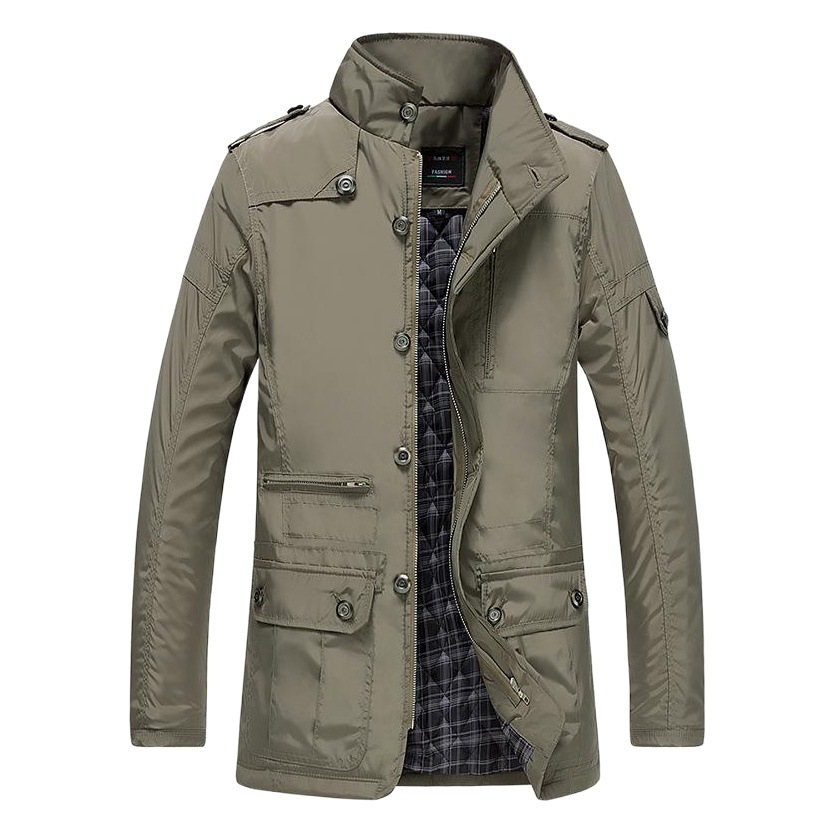 Cross-Border Foreign Trade Winter Men's Large Size Warm Men's Jacket Business Casual Warm Top One-Piece Dropshipping