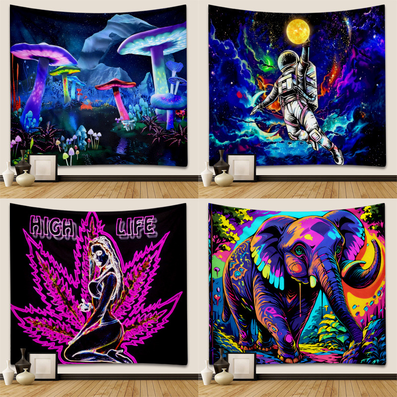 태피스트리 국경 간 인기 아마존 교수형 천 인 배경 천 할로윈 장식 천 보헤미안 사용자 정의