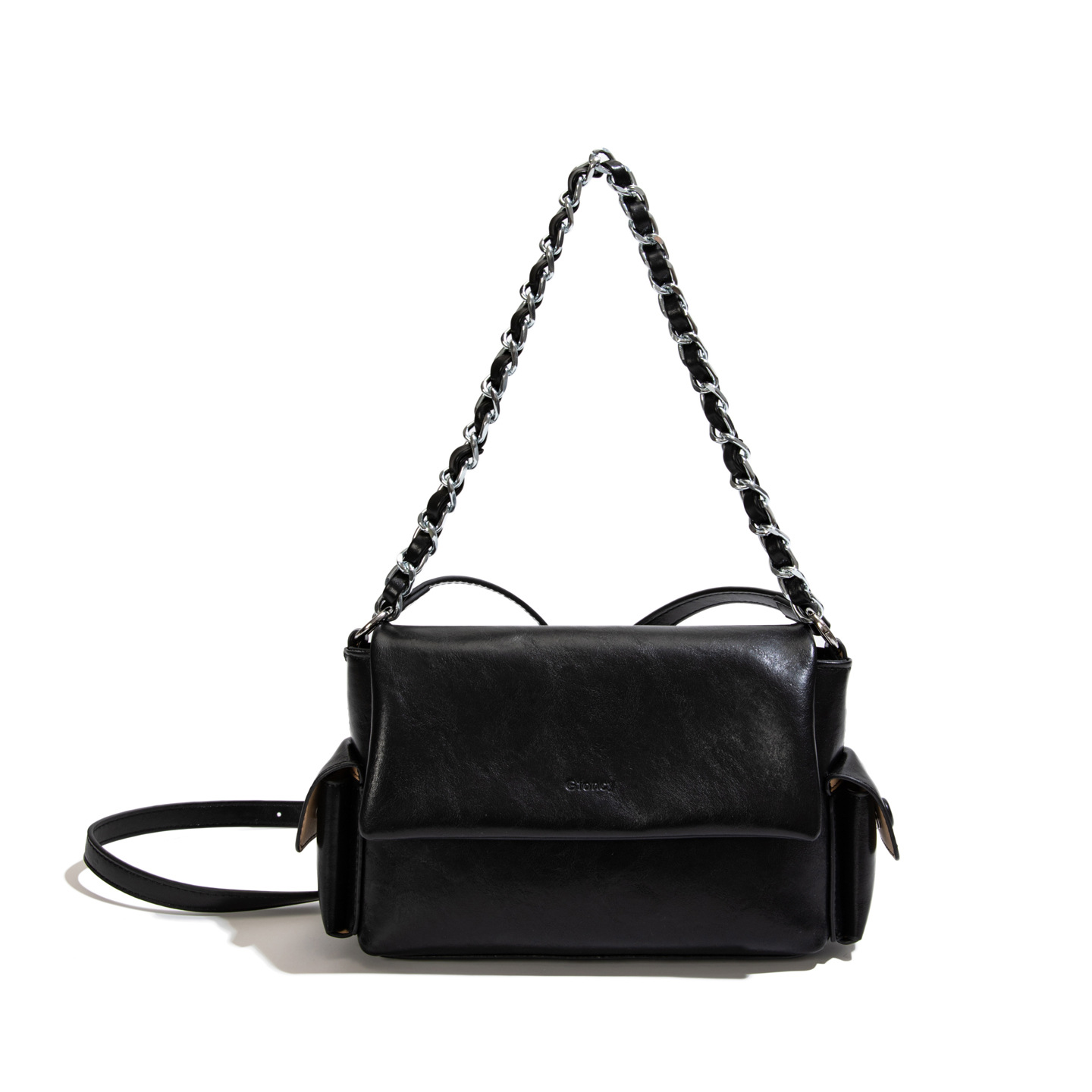 2026 verano diario moda moda cera cadena de piel de aceite brazo bolsas cuadradas de viaje ocio de hombro inclinado bolsas cuadradas