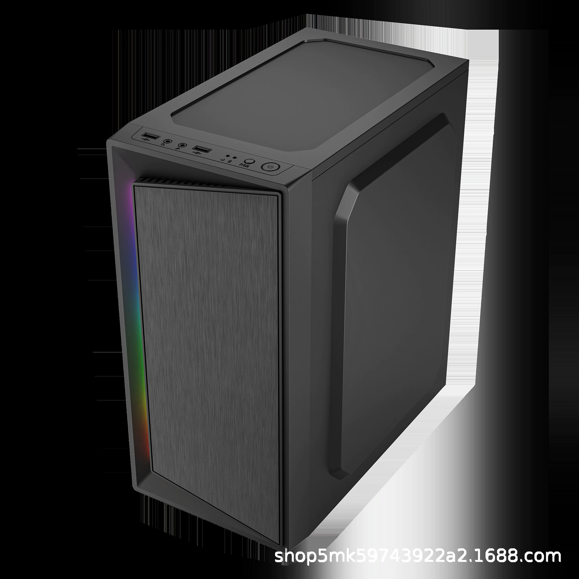 Шасси для бизнеса/офиса/дома, настольный корпус материнской платы mATX, бесшумный, прозрачная боковая панель, для сборки своими руками, корпус системного блока