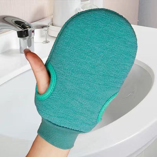 Solid color cute bath towel, bath gloves, men's and women's bath towel, bath towel