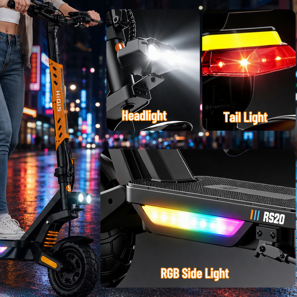 Factory wholesale European and American overseas warehouse 10inch Off-road electric scooter 2400W high power 48V long range shock absorption