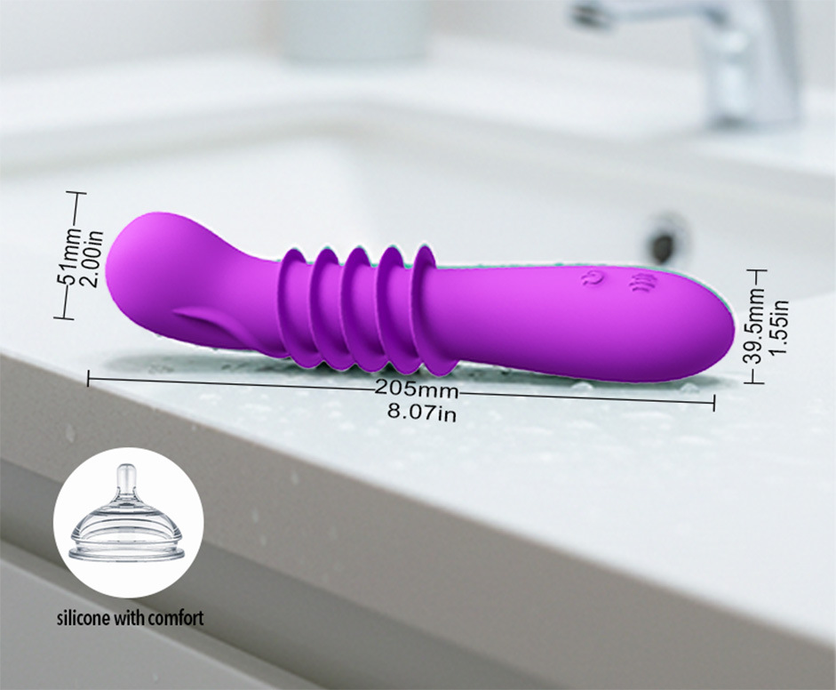 Liquid Silicone Vibrator with 7 Vibration Modes, USB Magnetic Charging, One-Hand Control — detail image 8