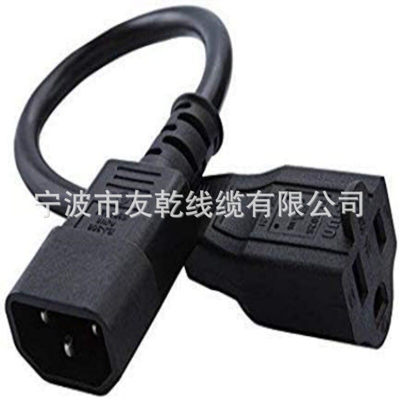 Cablecreation [5-Pack] 1-Foot Standard Computer Power Adapter Cable Nema 5-15R