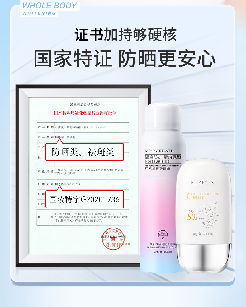 RCA Sunscreen SPF50+PA+++ Sunscreen 2-in-1 UV Protection Facial Sunscreen Lotion undefined