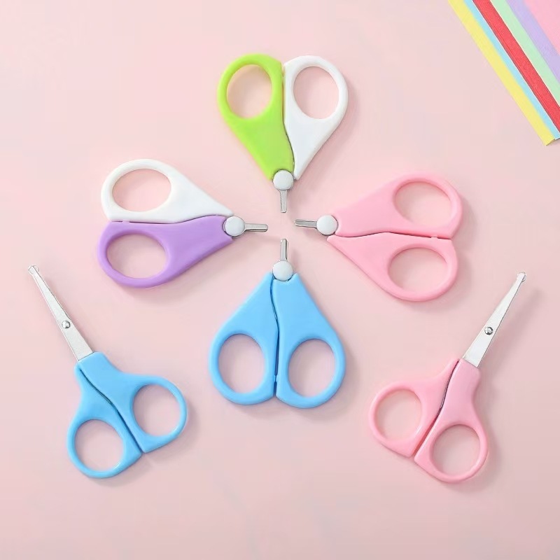 Baby nail scissors suit baby newborn baby special anti-pinch meat does not hurt the hand child safety care scissors