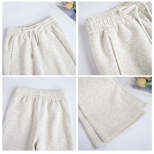 Lulu Style Hip-Hop Bell Bottom Women's Sports Pants 2025 Spring and Autumn New High-Waist Guard Pants Slimming Casual Trotter Pants