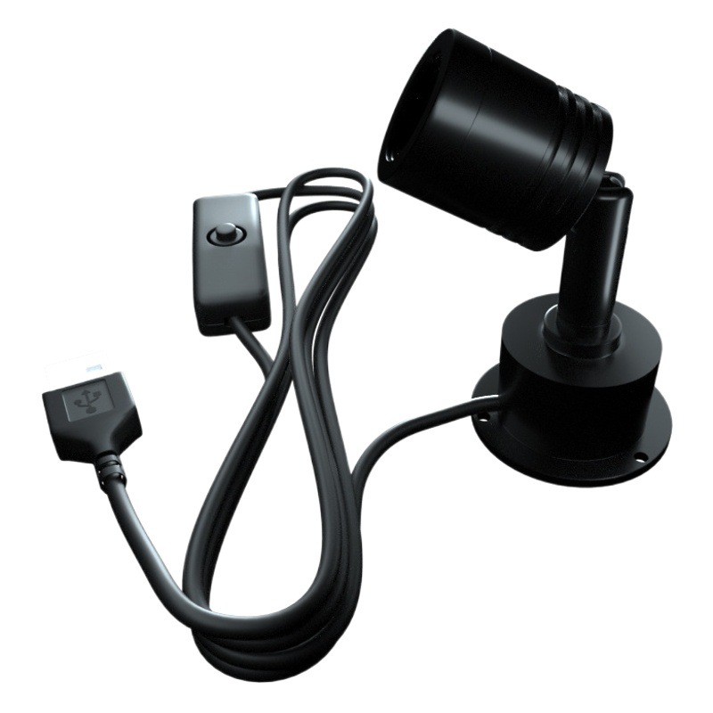 Venta al por mayor 1w3wled proyector de nivel de escritorio montado en la superficie chasis modelo hecho a mano DIY pequeño proyector interfaz USB 5V foco