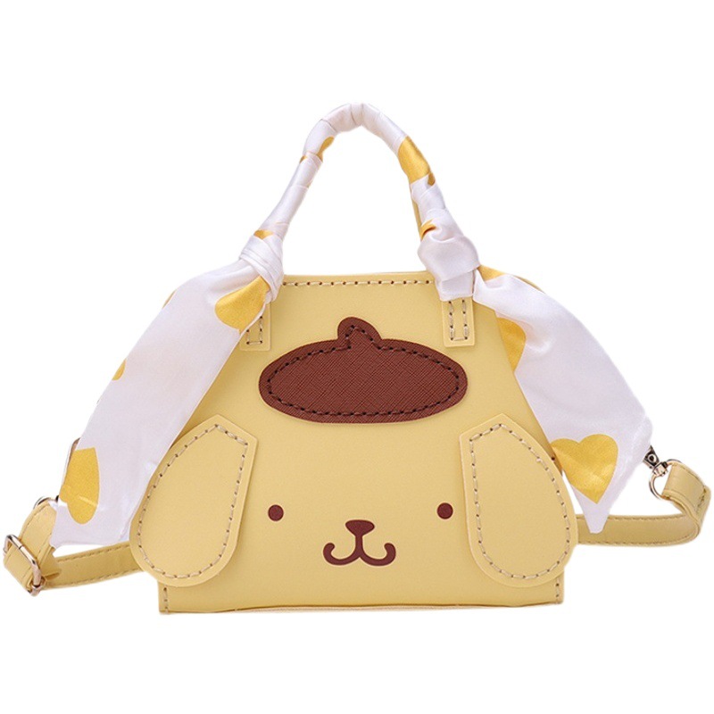 Handmade diy bag pudding dog handmade gift for girlfriend Tanabata homemade material bag shoulder slung small square bag