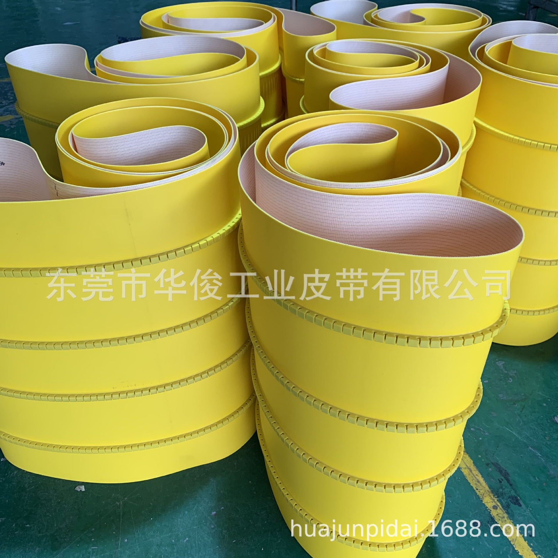 黄色PVC输送带 锂电池输送皮带 新能源电池拉带 黄色抗静电PVC