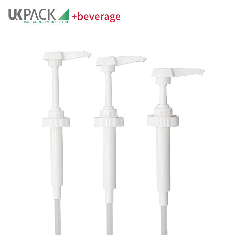 新款糖浆泵方形按头38-400泵头5ml 8ml 10ml食品定量泵