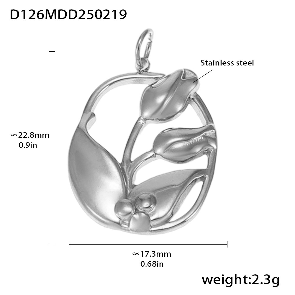 Moda misteriosa OL estilo personalidad colgante de acero inoxidable 18k oro real transfronterizo solo para los fabricantes de bombas europeas y americanas al por mayor
