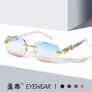 (Cross-border trading), fashionable trend marine sunglasses, internet celebrity, city style, gradient