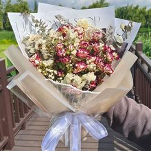 玫瑰满天星干花真花成品花束生日小众礼物送闺蜜朋友教师节送老师