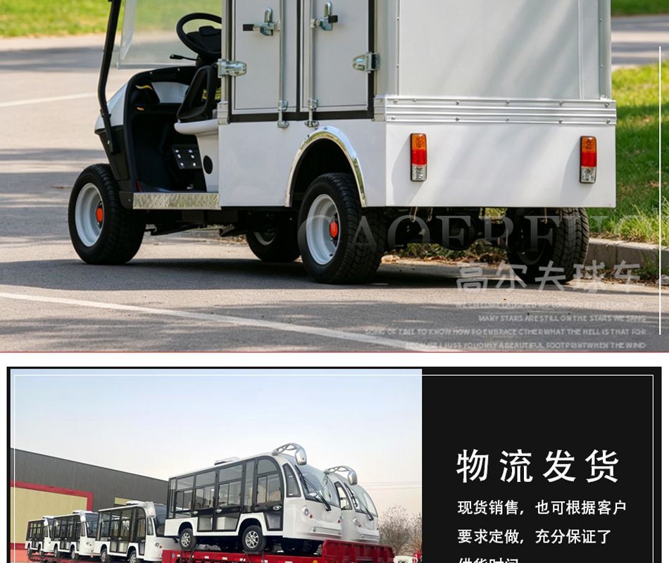 Electric Cargo Vans, Golf Carts, Factory Warehouses, Canteen Delivery Vehicles, Foreign Trade Export Golf Box Vehicles