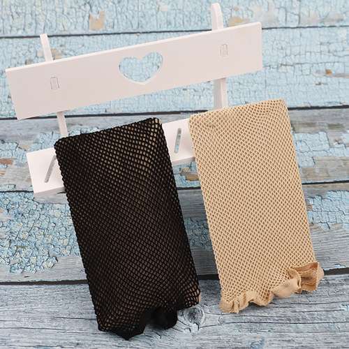 Highly elastic mesh wig hair net, extended hood hair net, hair pockets on both ends