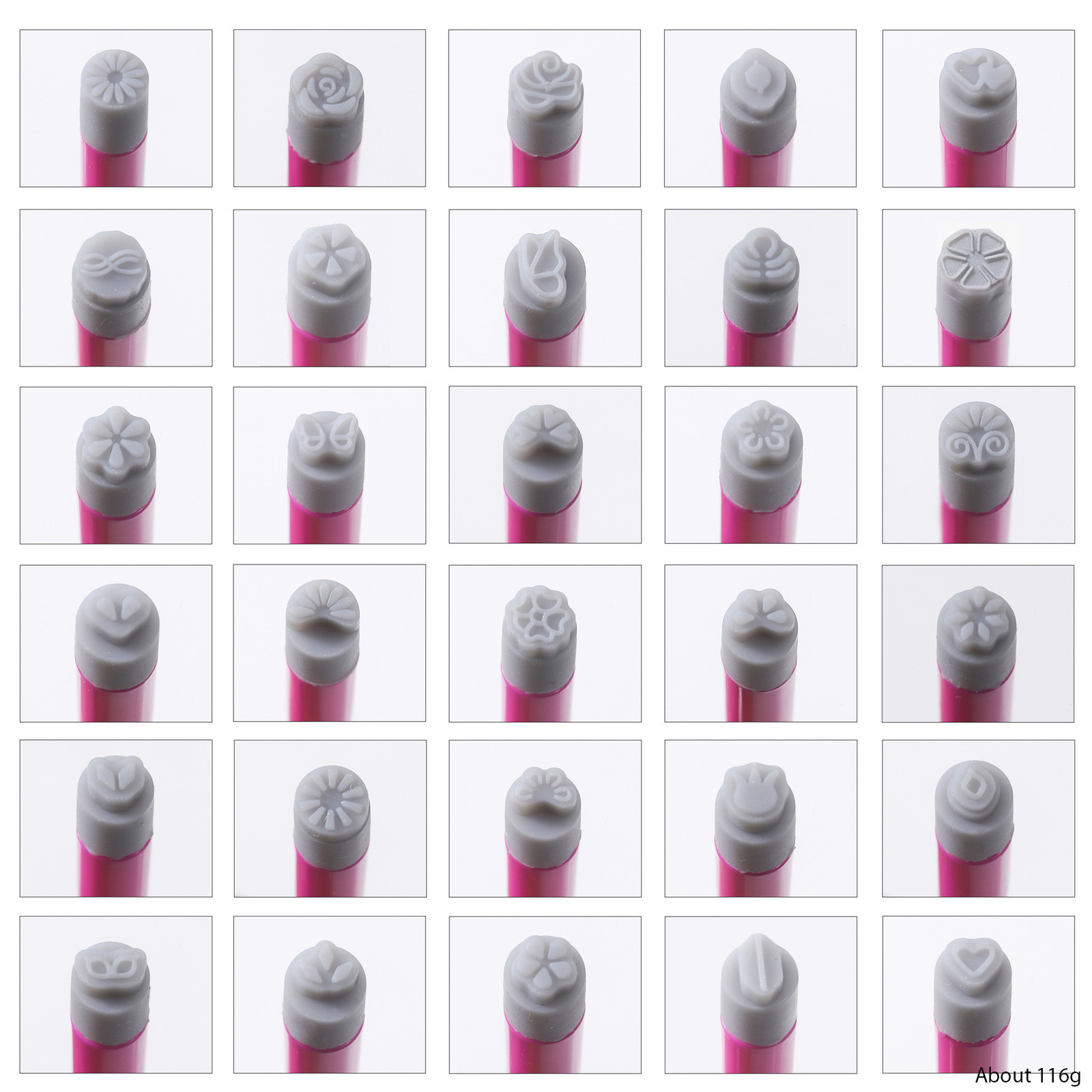 Uña transfronteriza de silicona imprenta de estilo de chicas DIY personalidad nail pointing floral herramienta de graffiti