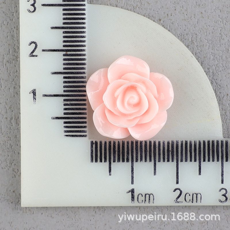 バラの花の樹脂の部品の髪飾りのbbクリップの材料のDIYクリームの携帯のケースの穴の靴のDIYの花