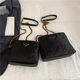 2024 Waterproof Canvas Shoulder Crossbody Bag All-match Commuter Bucket Bag Summer Leisure Rhombic Chain Bag Women's Bag Wholesale