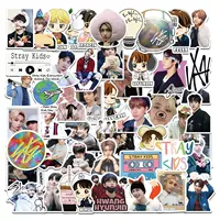 50 корейских мужских коллекций Stray Kids граффити стикеры декоративные для компьютера чемодана водостойкие можно переносить