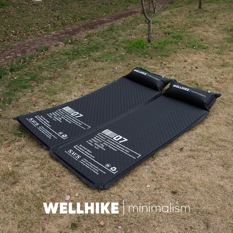 Outdoor Camping Portable Wild Track Automatic Inflatable Sleeping Mat Mattress Folding Floor Tent Camping Home