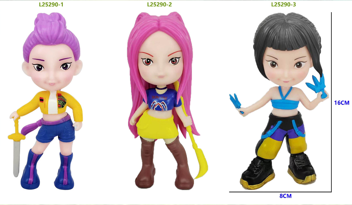 Caza de brujas transfronterizas 6 series de bolsas ciegas hechas a mano desmontaje Le muñeca modelo de muñeca decoración de escritorio llavero