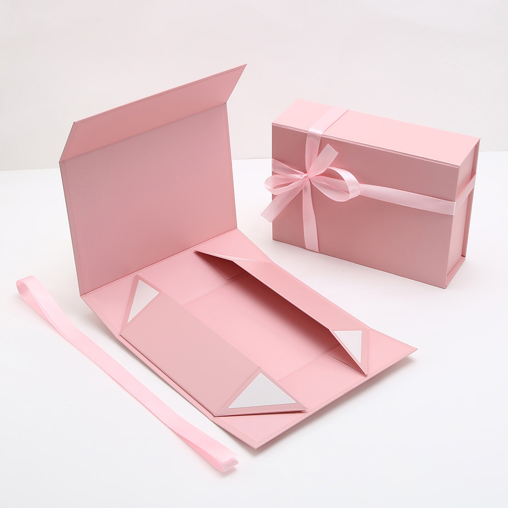 Caja plegable de una pieza, caja de regalo con solapa de absorción magnética, caja de regalo de acompañamiento de mariposas, caja vacía de regalo transfronteriza, caja de regalo se puede fijar image 20