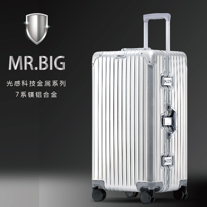 Factory supply 37-square fat man all-metal suitcase super large capacity luggage case 32 inch overseas luggage