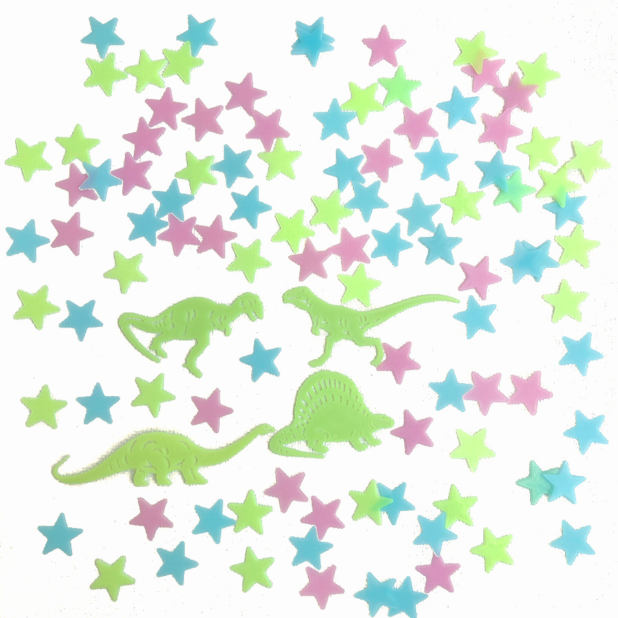 SPOT Cross - Border Night Star Dinosaur 3D Wall TIE selfied Star Room Party Decoration Tie handheld Wall Tie wholesale