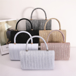 Retro Versatile Handbag for Women, Fashionable Pleated Shoulder Crossbody Bag, Office Worker Ladies Bag, Evening Bag, Ready for Sale