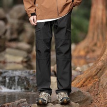 2024美式工装冲锋裤男士春秋季潮牌新款高街运动直筒登山休闲裤