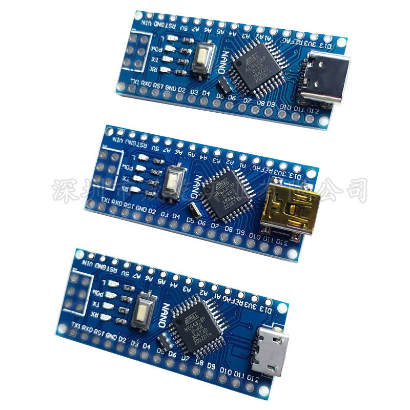 Nano V3.0 CH340 improved Atmega328P development board module three USB interfaces