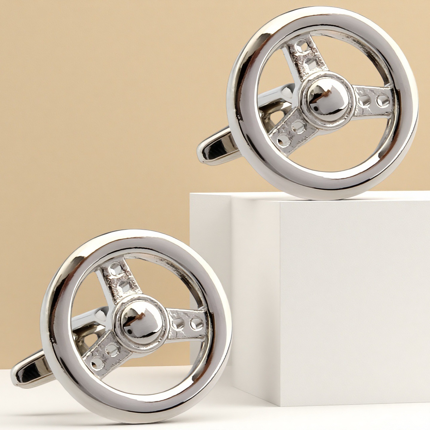 Tang Zegang Driver Steering Wheel Cufflinks Men's French Shirt Cufflinks Cufflinks TZG05522