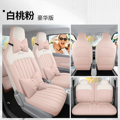 Modelə uyğun (Original) oturacaq örtükləri special two-seat/four-seat pure electric car - white-peach-powder-deluxe-edition-remarks-model-year-two-seats