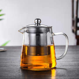 批发玻璃茶壶泡茶煮茶器过滤加厚大容量水壶花茶功夫茶具耐热玻璃