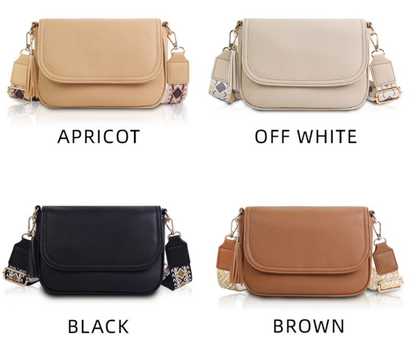414g Weight Polyester Lining Material Flip Cover Closure Type Women's Medium Pu Leather Solid Color Classic Style Square Flip Cover Square Bag