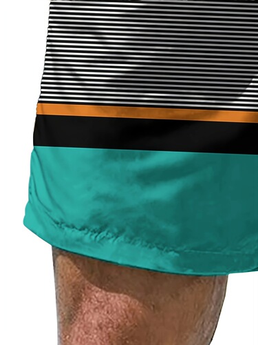 Men's Stylish Color Block Shorts Ultra Comfortable