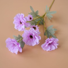 Zinnias, daisies, artificial flowers, fake flowers for weddings, wedding hall flower arrangements, home decoration, manufacturer wholesale, cross-border