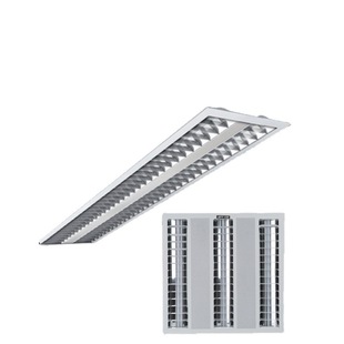 Shiford Luna 600*600 1200*300 Embedded Led Office Ceiling T5 Grille Light Panel