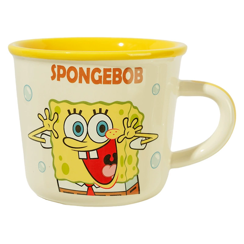 Керамическая кружка (SpongeBob SquarePants), 330 мл, для завтрака и кофе, подарок