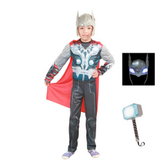 雷神服筋肉衣装子供トルコスプレアニメハロウィーン仮装舞踏会パフォーマンス男Thor