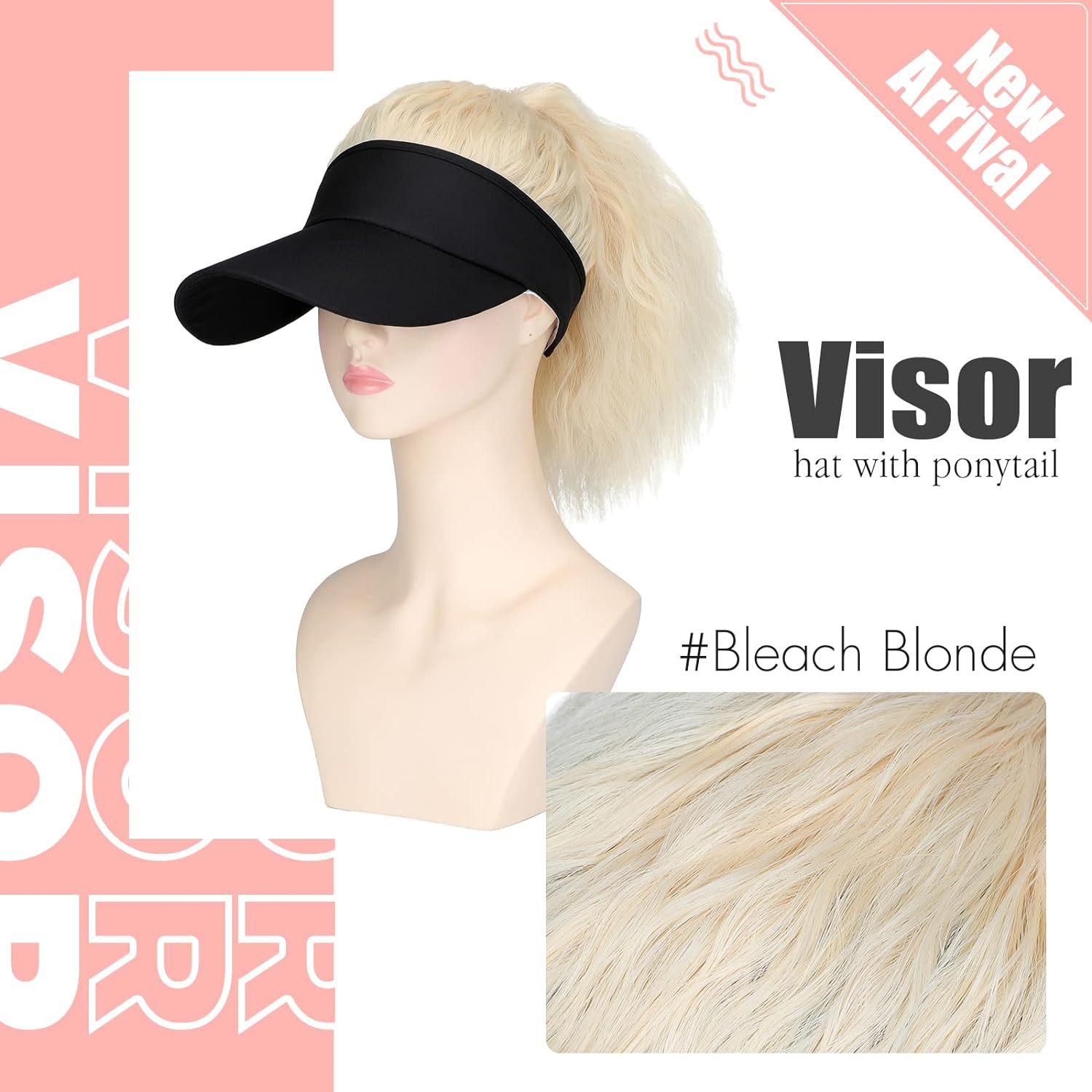 Heißer verkauf frauen mit kapuze perücke persönlichkeit pferdeschwanz welle locken leere zylinder perücke_voghion.com