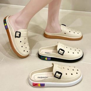 Cave Shoes Spring and Autumn Slippers Women's Outfit Internet-famous Beach Shoes Soft-soled Ultra-light genuine goods Casual Super-soft Women's Shoes