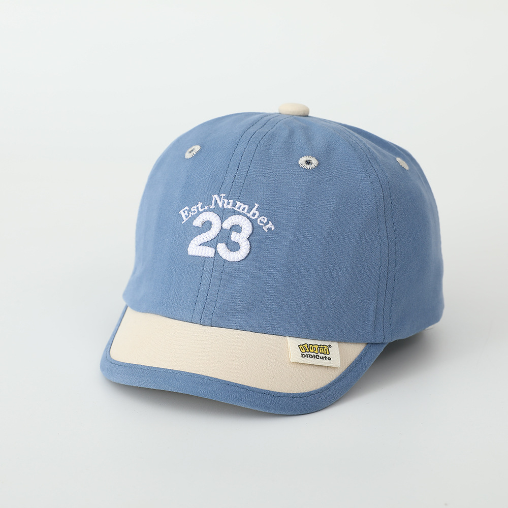 Sombreros digitales para bebés primavera y otoño sombreros para niños niñas sombreros de béisbol de colores sombreros cortos de lengüeta