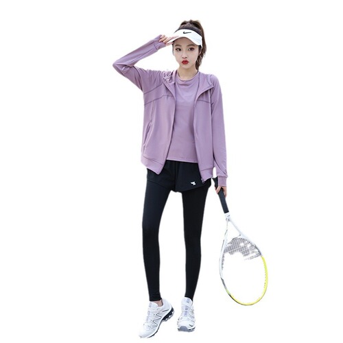 Women's Autumn Long-Sleeve Sports Jacket with Hood, Plus-Size, Slimming Design—Loose-Fit and Body-Sculpting Style, 