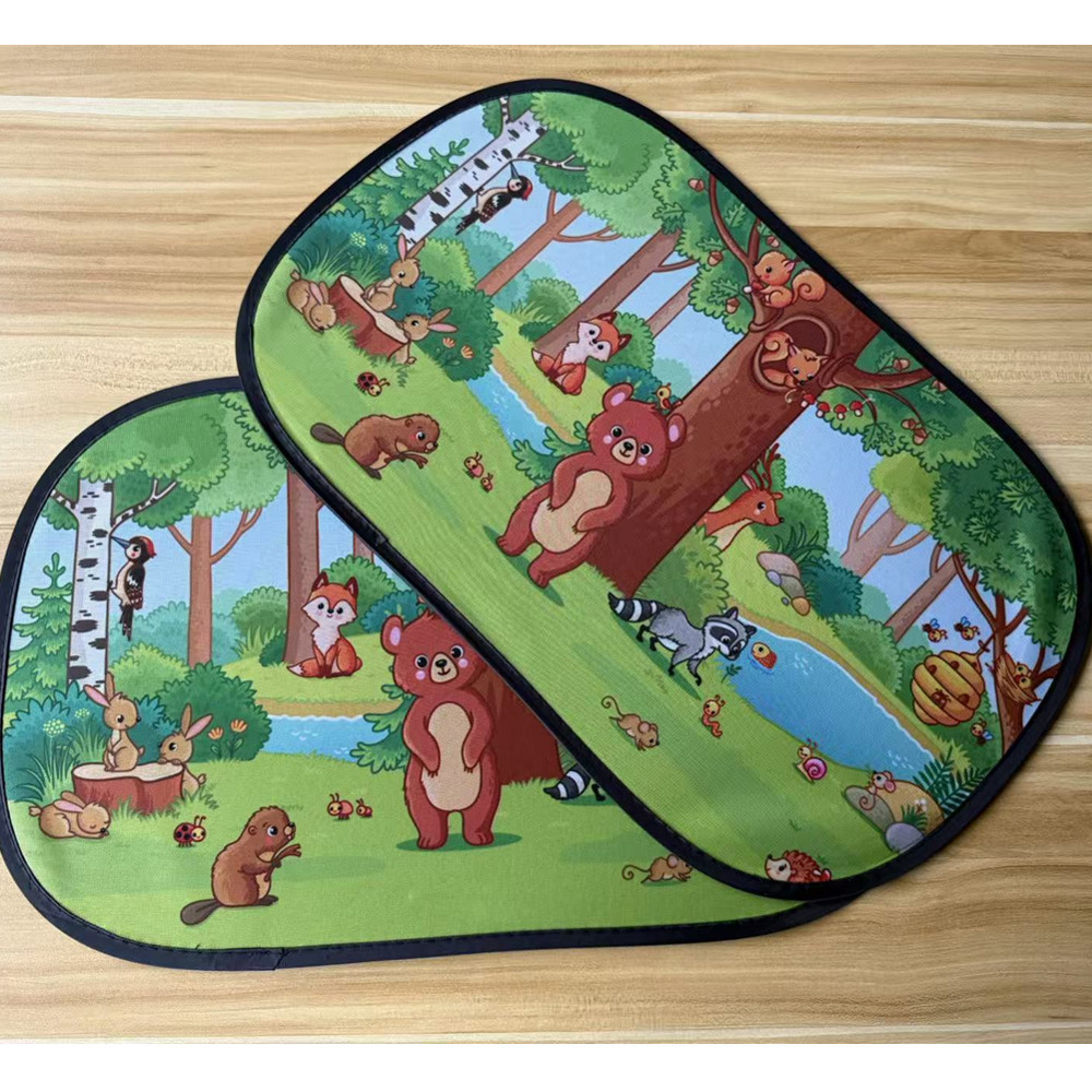 Car sun visor side shield cartoon sun shield electrostatic film sun shield summer cross-border TEMU Amazon supply