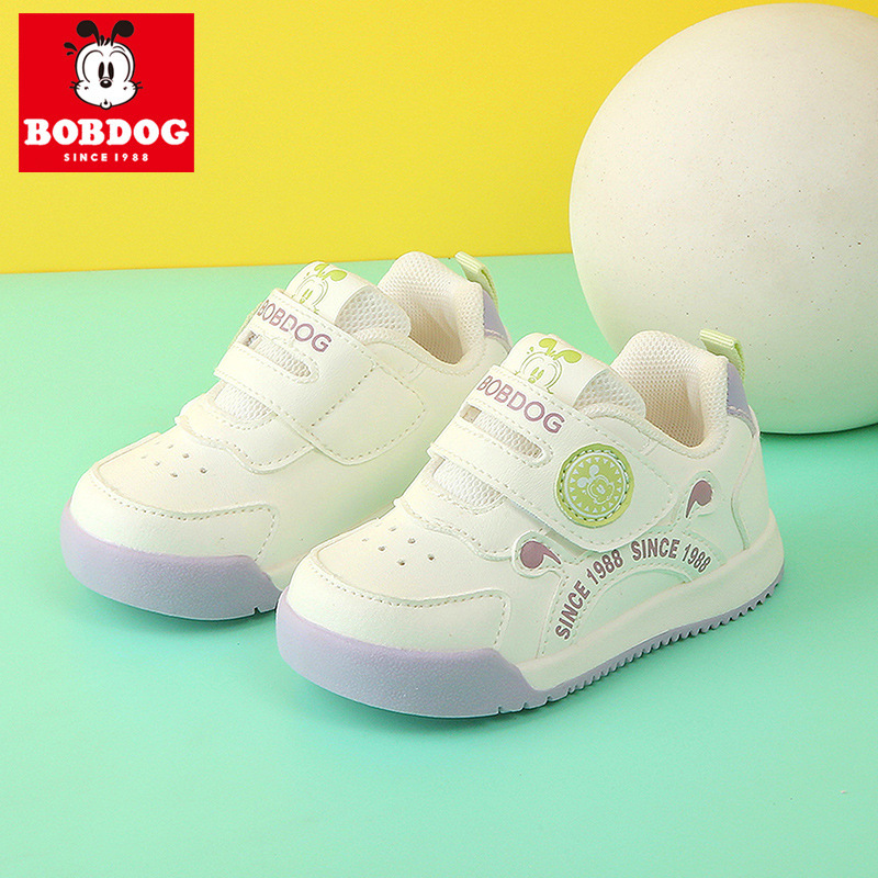 Babudou Autumn and Winter Infant Toddler Shoes, Baby Girl's Sneakers, 1-3 Years Old Functional Shoes, Non-Slip Soft Sole Casual Shoes 4
