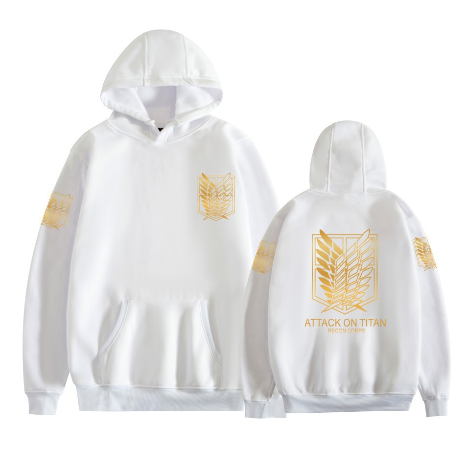 进击的巨人调查兵团三笠艾伦自由之翼动漫周边外套秋冬连帽卫衣 文化玩乐用品网