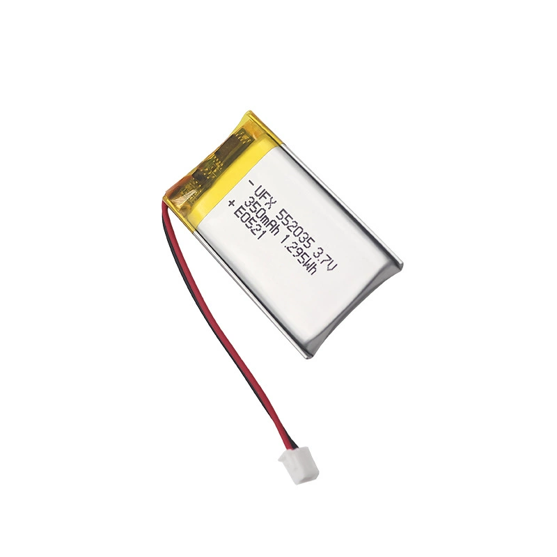 UFX552035 3.7v 350mAh聚合物锂电池美容仪GPS定位器